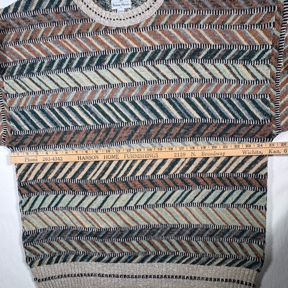 Vintage Neiman Marcus mens XL luxury sweater 
Cotton silk linen blend old money - Picture 10 of 12